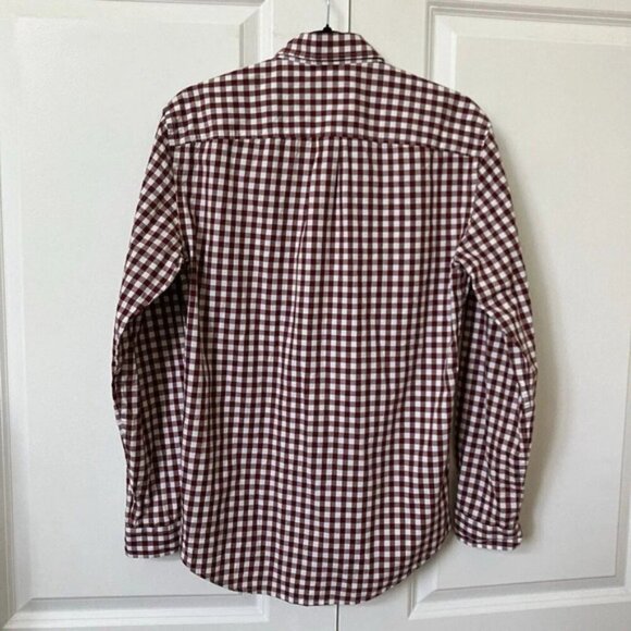 NWT Frank  Oak the Brantford Gingham Check Button Up Shirt Mens Small Red White - Picture 5 of 5
